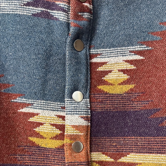 Colorful Patterned Button-Up Jacket - Picture 2 of 3